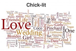Chick-lit title word cloud